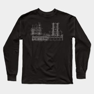 Turkey Loading Apparatus Vintage Patent Hand Drawing Long Sleeve T-Shirt